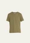 Hanro Living Crewneck Short Sleeve Tee In Moss