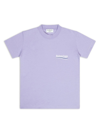 Balenciaga T-shirt With Embroidered Political Campaign Logo In Purple