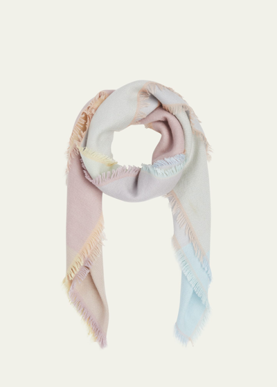 Loro Piana Women's Colorblocked Cashmere & Silk Scarf In Spring Ribbons