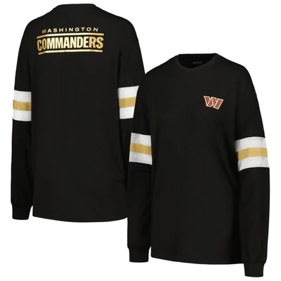 The Wild Collective Black Washington Commanders Long Sleeve T-shirt