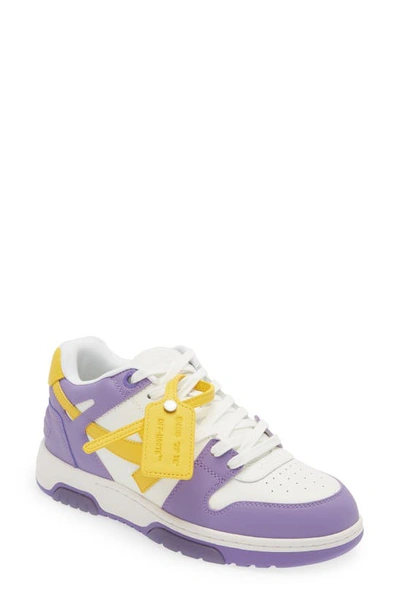 Off-white Out Of Office Sneaker In Purple Yellow