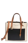 Marc Jacobs Mini Grind Colorblock Leather Tote Bag In Sandshell Multi