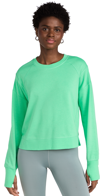 Sweaty Betty After Class Crop Sweatshirt In Radiate Green