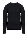 Brian Dales Man Sweater Midnight Blue Size S Wool, Cashmere