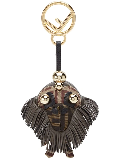 Fendi Space Monkey Bag Charm In Brown