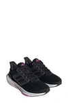 Adidas Originals Eq23 Run Athletic Sneaker In Black/ Black/ Lucid Fuchsia