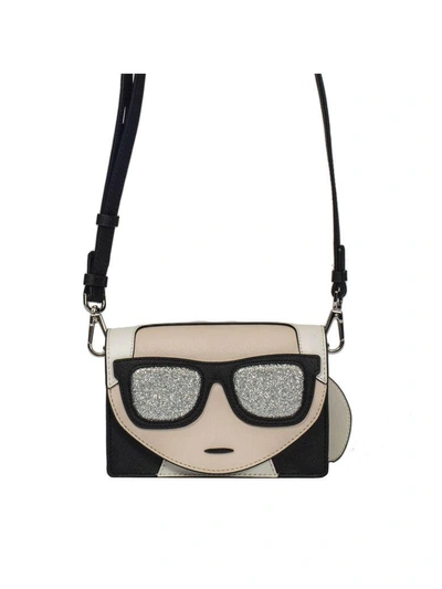 Karl Lagerfeld K-ikonik Mini Shoulder Bag In Black