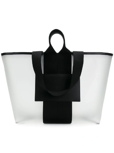 Alexander Wang Logo Tote Handbag In White