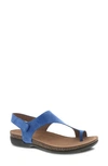 Dansko Reece Sandal In Blue Waxy Burnished