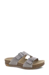 Dansko Dayna Strappy Slide Sandal In Stone Suede