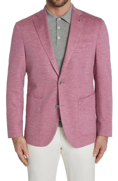 Jack Victor Hartford Unconstructed Wool Blend Sport Coat In Pink