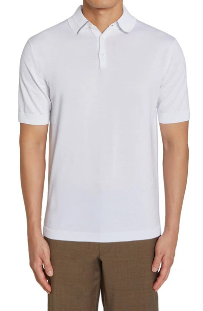 Jack Victor Roslyn Tipped Polo In White