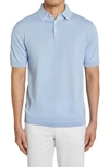 Jack Victor Roslyn Tipped Polo In Sky Blue