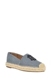 Tommy Hilfiger Peanni Espadrille Flat In Blue Denim Stripe Multi