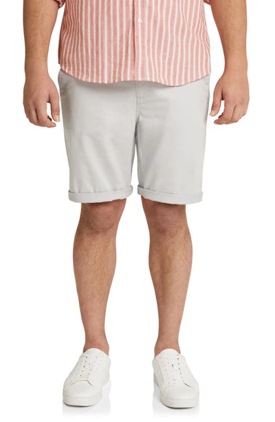 Johnny Bigg Robson Flat Front Stretch Cotton Chino Shorts In Ice