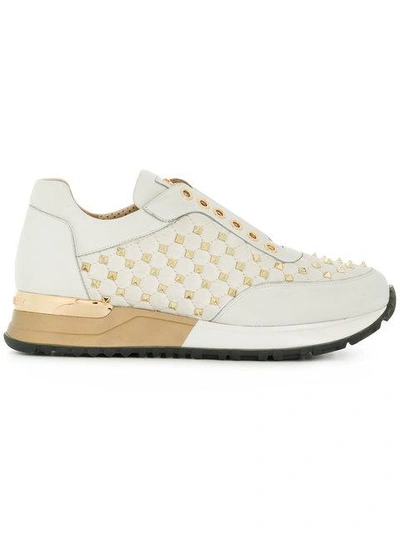 Gianni Renzi Studded Low-top Sneakers - White