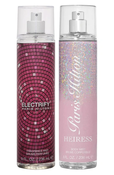 Paris Hilton Body Mist Fragrance Spray In Electrify/ Heiress