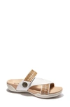 Halsa Footwear Desiree Sandal In White Multi