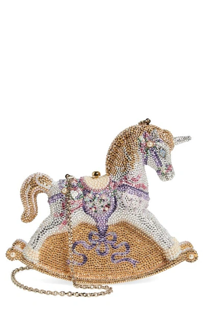 Judith Leiber Couture Kendall's Doberman Minaudiere, Champagne Multi, Women's, Clutches & Small Handbags Minaudieres