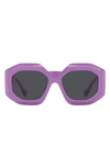 Versace 56mm Square Sunglasses In Lilac