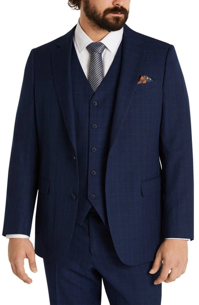 Johnny Bigg Saylor Plaid Sport Coat In Royal