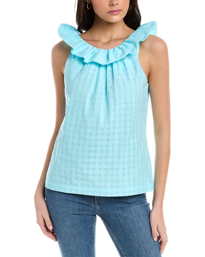 Trina Turk Twin Falls Top In Blue