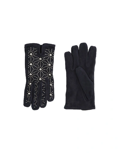 Dsquared2 Gloves In Dark Blue