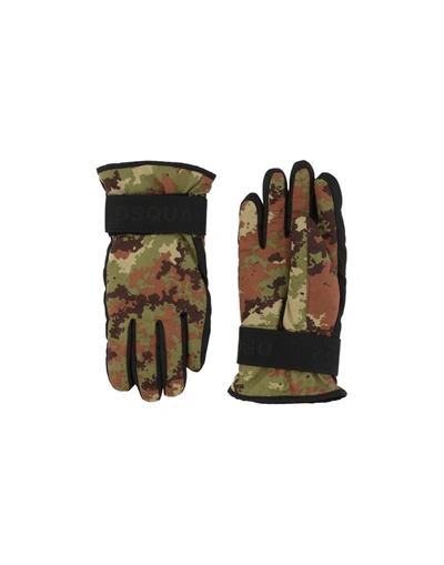 Dsquared2 Gloves In Green