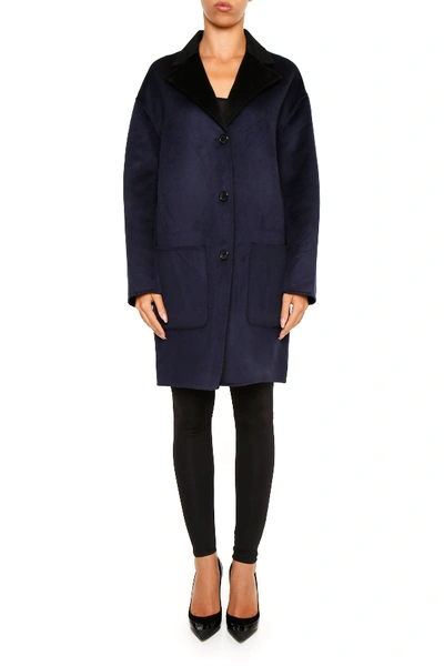 Kenzo Coat In Blue