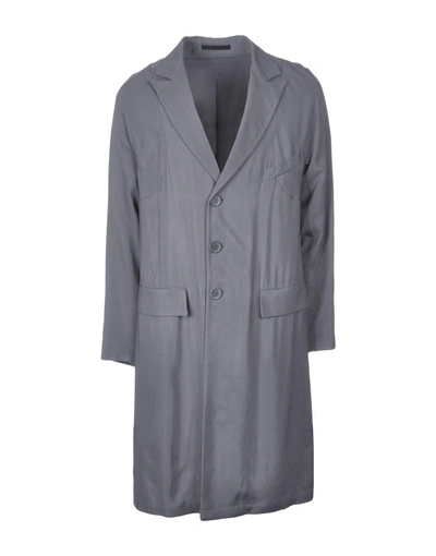 Giorgio Armani Overcoats In Grey