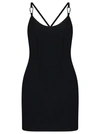 Heron Preston Black Viscose Blend Stretch Dress