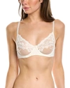 Le Mystere Lace Allure Unlined Underwire Demi Bra In Brown