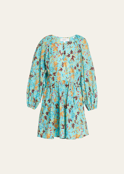 A.l.c Sally Cotton Dress In Grotto Multi