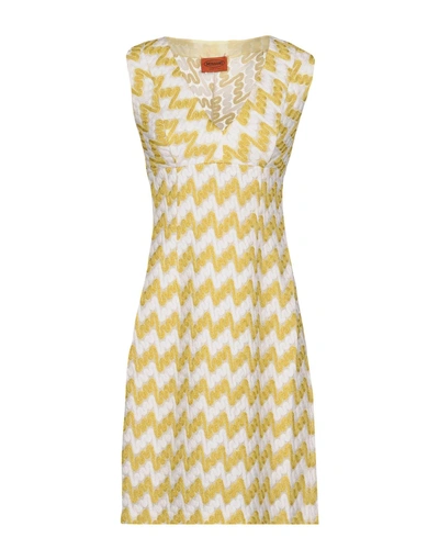 Missoni Short Dress In Yellow