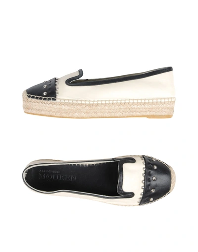 Alexander Mcqueen Espadrilles In Ivory