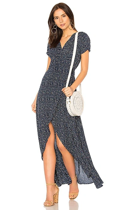 Auguste Daphne Easy Days Wrap Maxi Dress In Navy