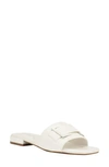 Calvin Klein Women's Tangelo Slip-on Dress Flat Sandals In White