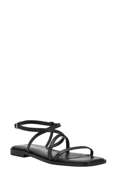 Calvin Klein Women's Millia Casual Square Toe Flats Sandals In