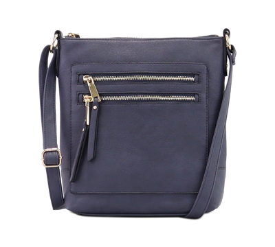 Inc International Concepts Brookke Medium Zip-top Hobo Bag, Created For Macy's In Navy