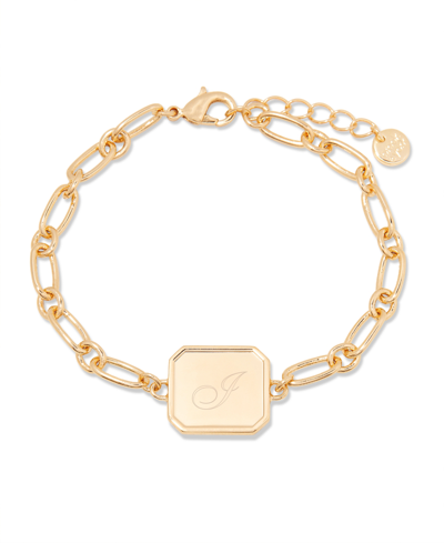 Brook & York 14k Gold-plated Quincy Personalized Initial Bracelet In Gold- I