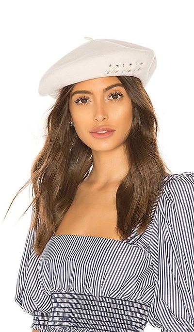 Don Paris Beret In White