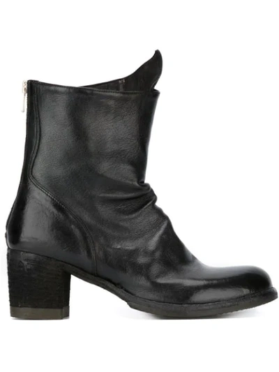 Officine Creative Chunky Heel Boots In Black