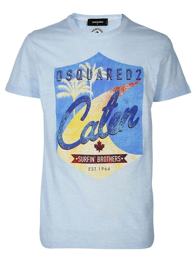 Dsquared2 Cotton T-shirt In Light Blue
