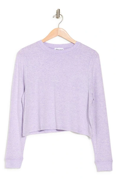 Abound Easy Cozy Crew Pajama Sweatshirt In Purple Spray Marl