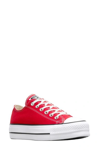 Converse Chuck Taylor All Star Lift Sneaker In  Red/white/black