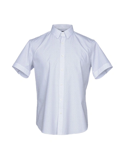 Theory Checked Shirt In White