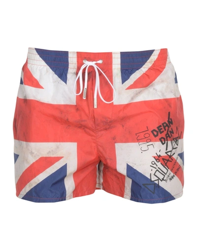 Dsquared2 Swim Shorts In Red