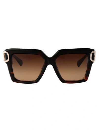 Valentino Garavani Sunglasses In Brown