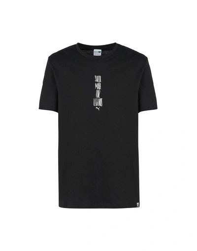 Puma Sports T-shirt In Black