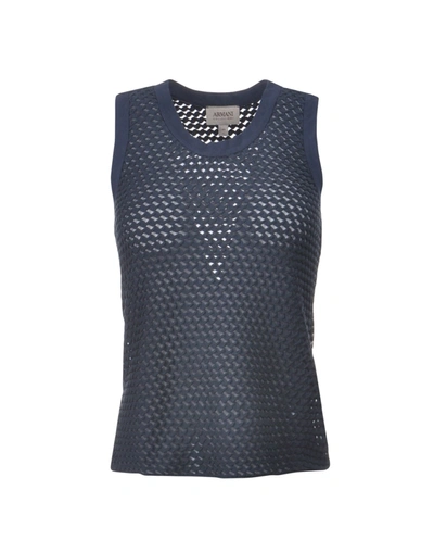 Armani Collezioni T-shirt In Dark Blue